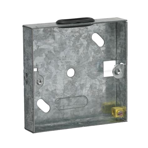 metal light switch box|metal single gang back box.